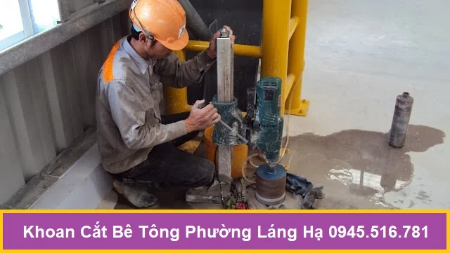 Khoan Cắt Phá Bê Tông Phường Láng Hạ