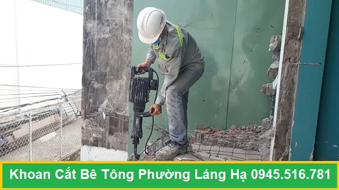 Khoan Phá Bê Tông Phường Láng Hạ