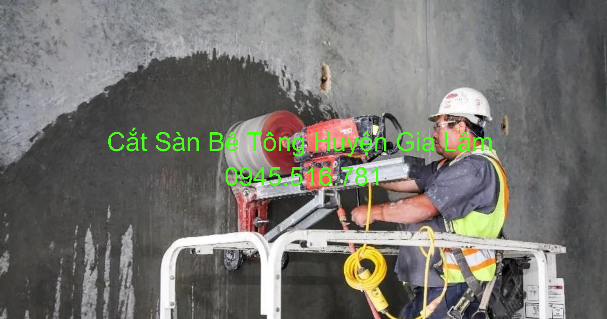 Cắt Sàn Bê Tông ở Gia Lâm
