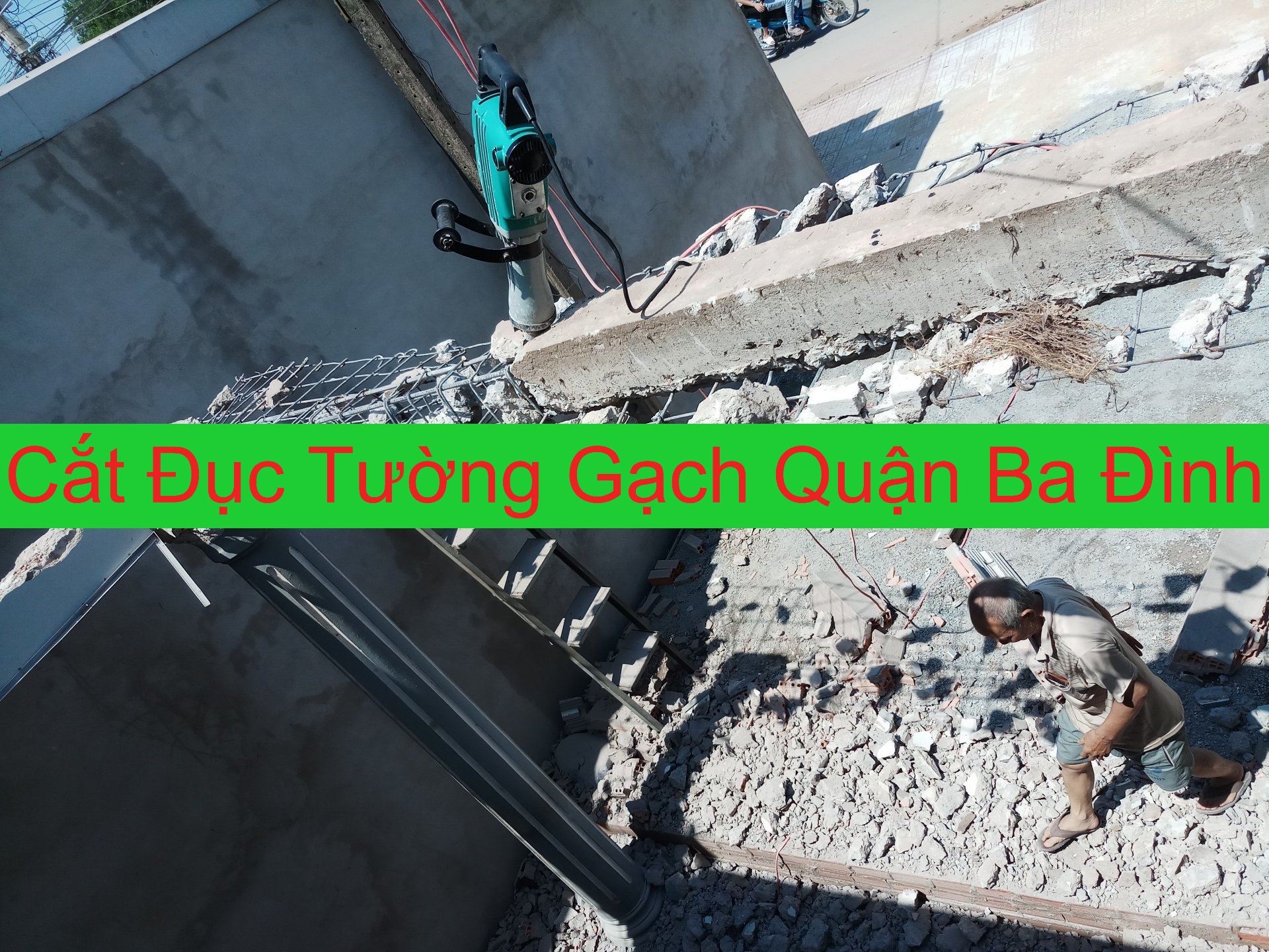 Cắt Đục Tường Gạch Quận Ba Đình