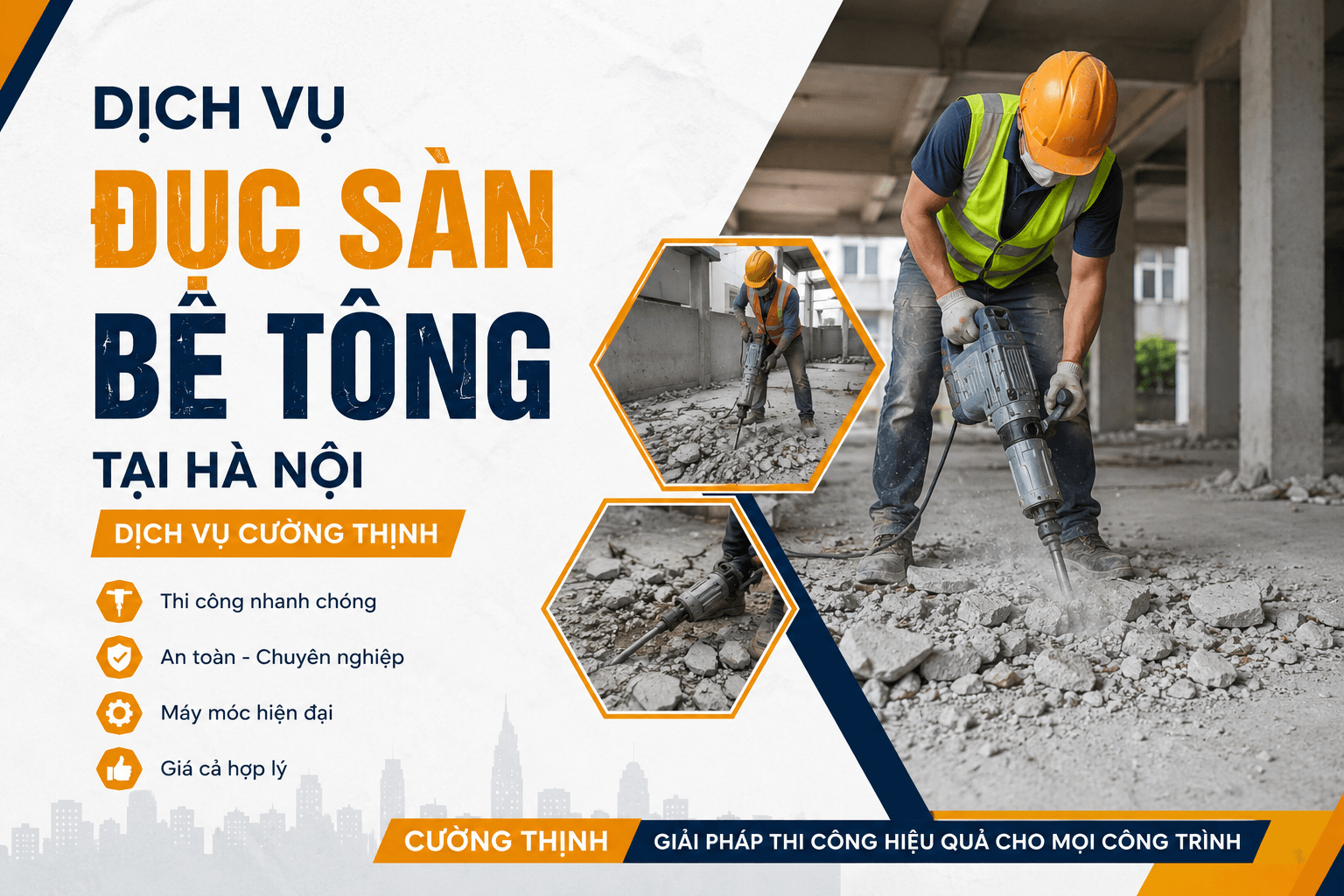 Đục Sàn Bê Tông Hà Nội