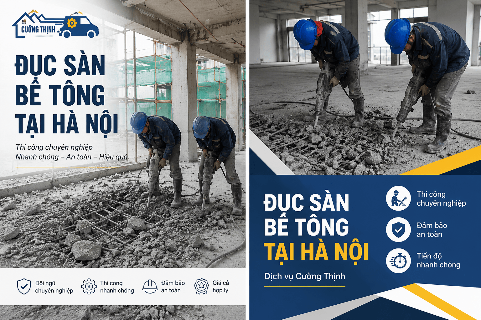 Đục Sàn Bê Tông Tại Hà Nội Tiết Kiệm Chi Phí