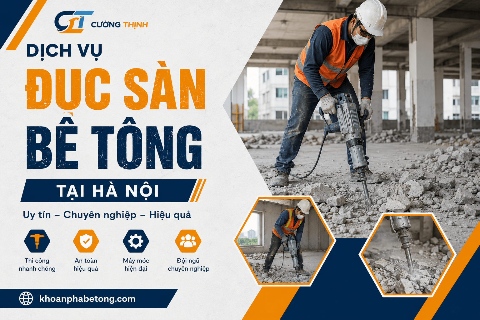 Đục Sàn Bê Tông Tại Hà Nội Tiết Kiệm