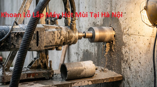 Khoan Lỗ Lắp Máy Hút Mùi Tại Hà Nội