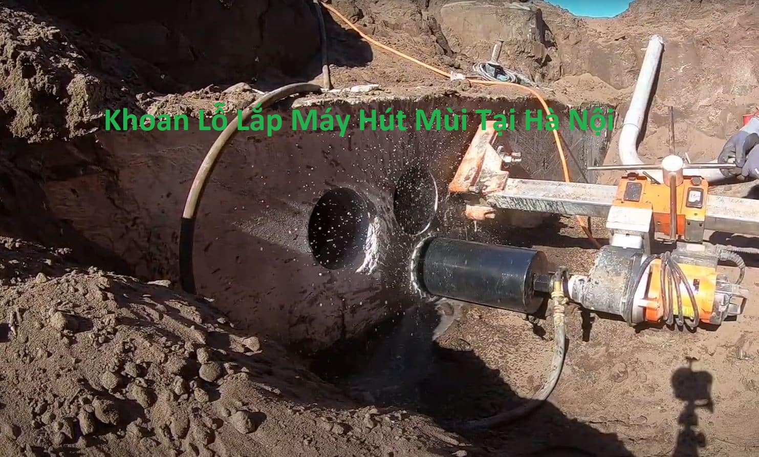 Khoan Lỗ Lắp Máy Hút Mùi