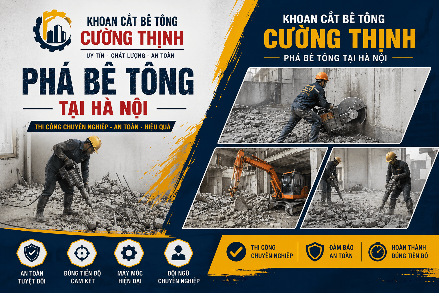 Phá Bê Tông Tại Hà Nội Chất Lượng