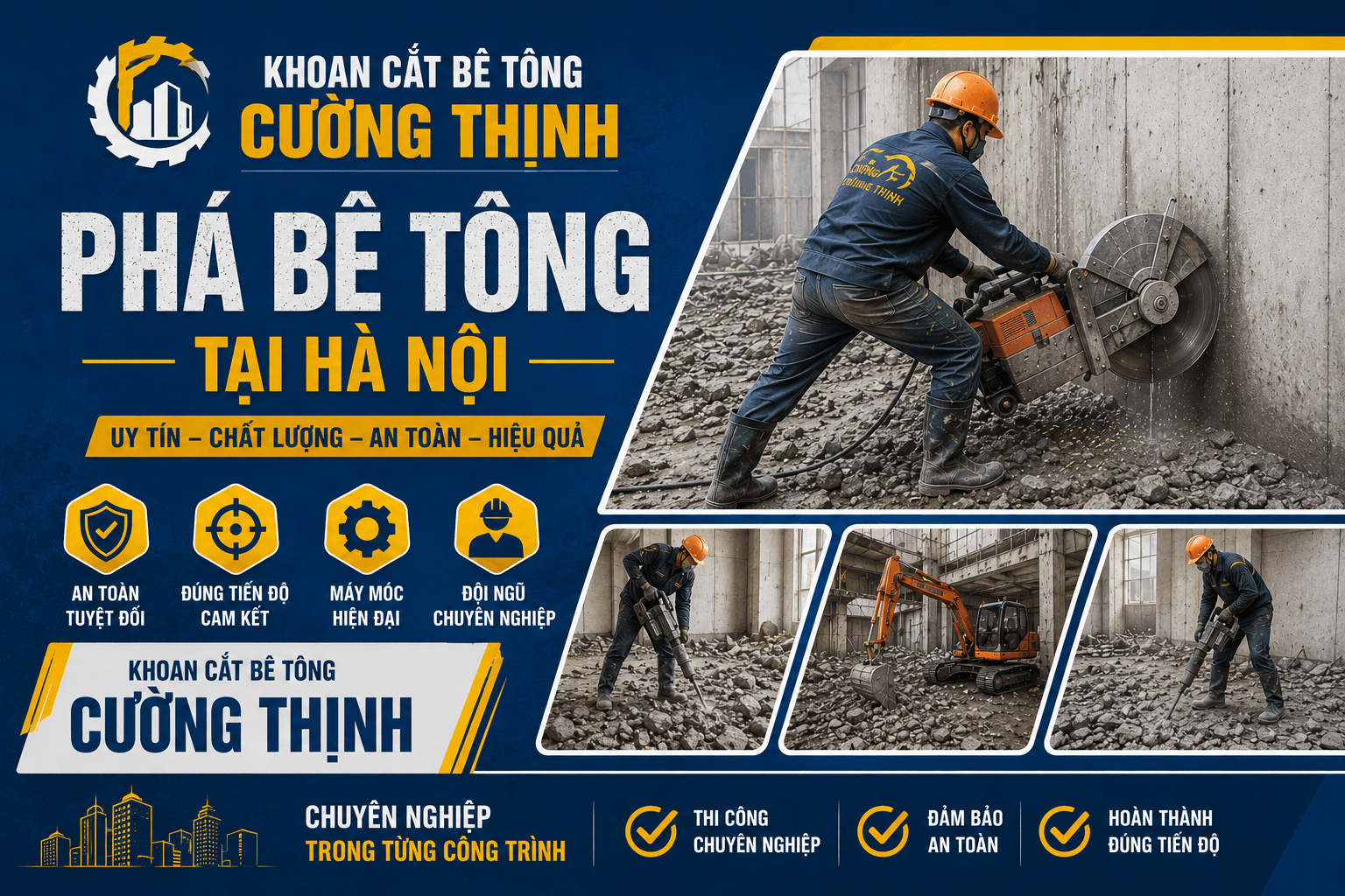 Phá Bê Tông Tại Hà Nội giá rẻ