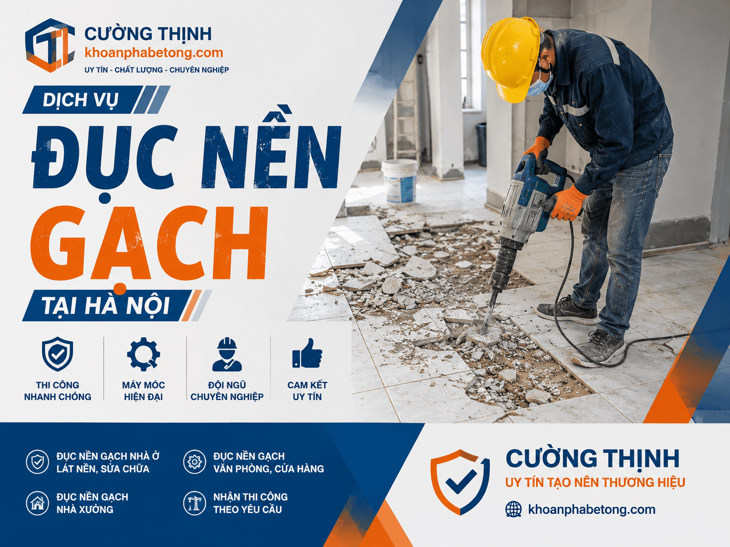 Đục Nền Gạch Hà Nội