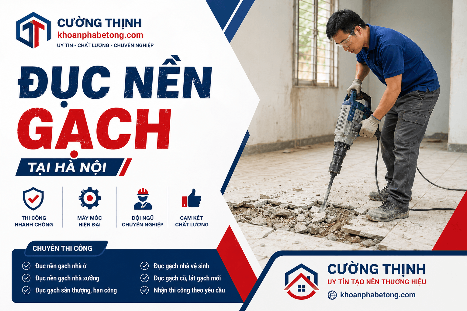 Đục Nền Gạch Uy Tín