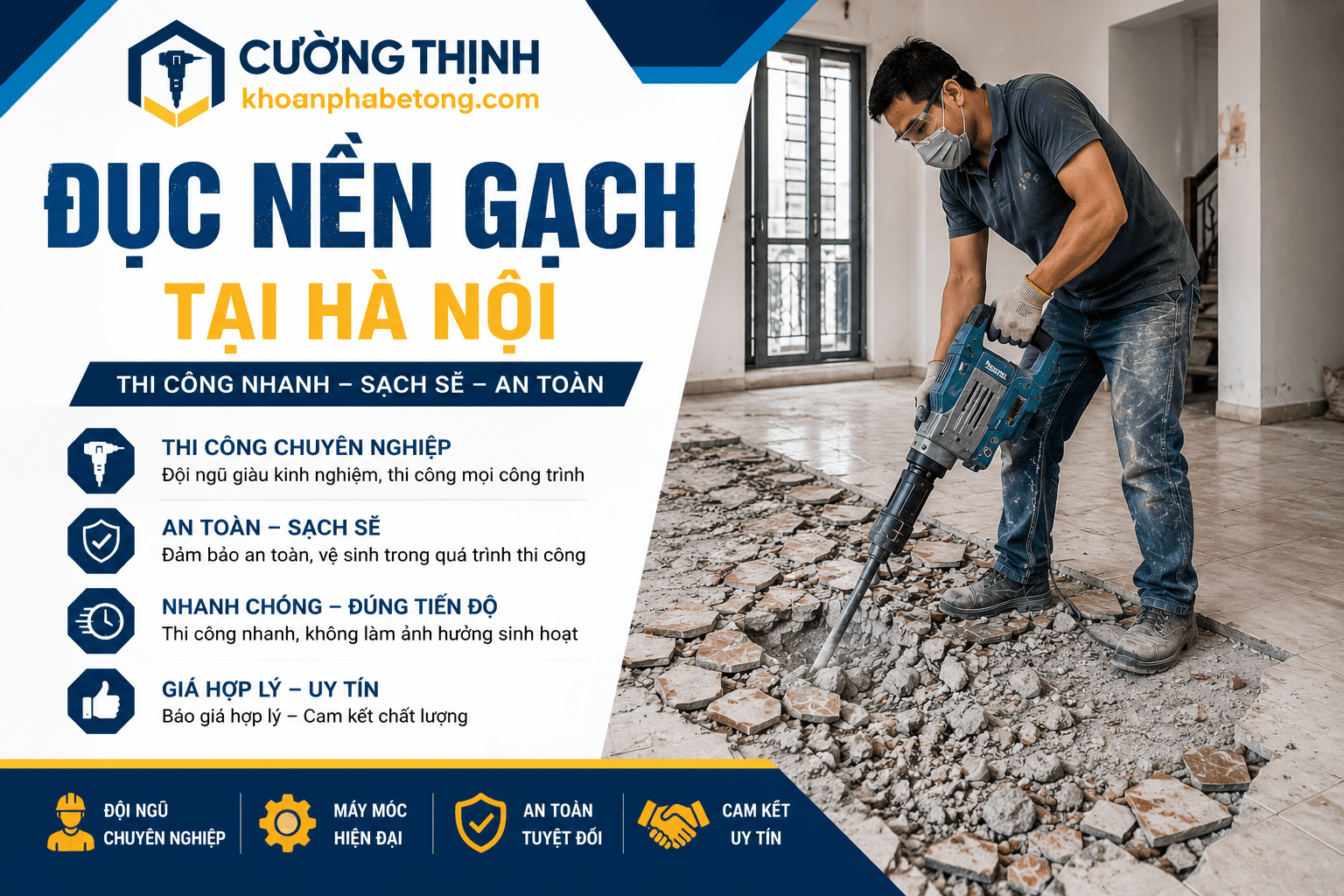 Đục Nền Gạch ở Tại Hà Nội