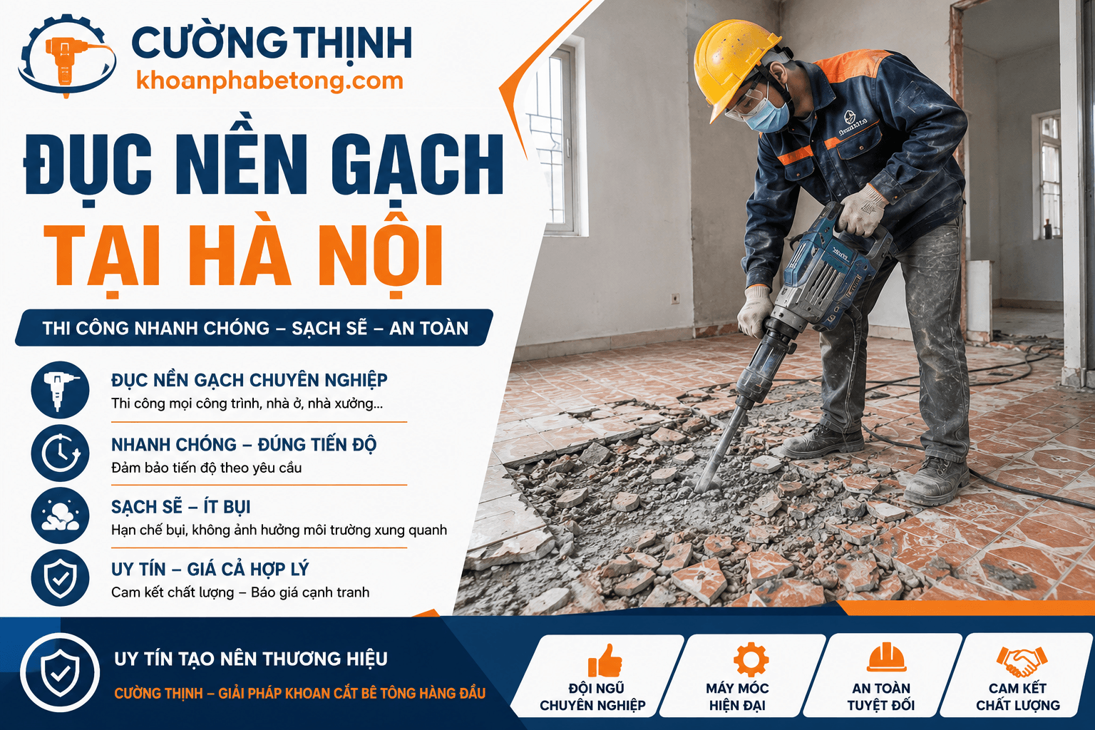Đục Nền Gạch