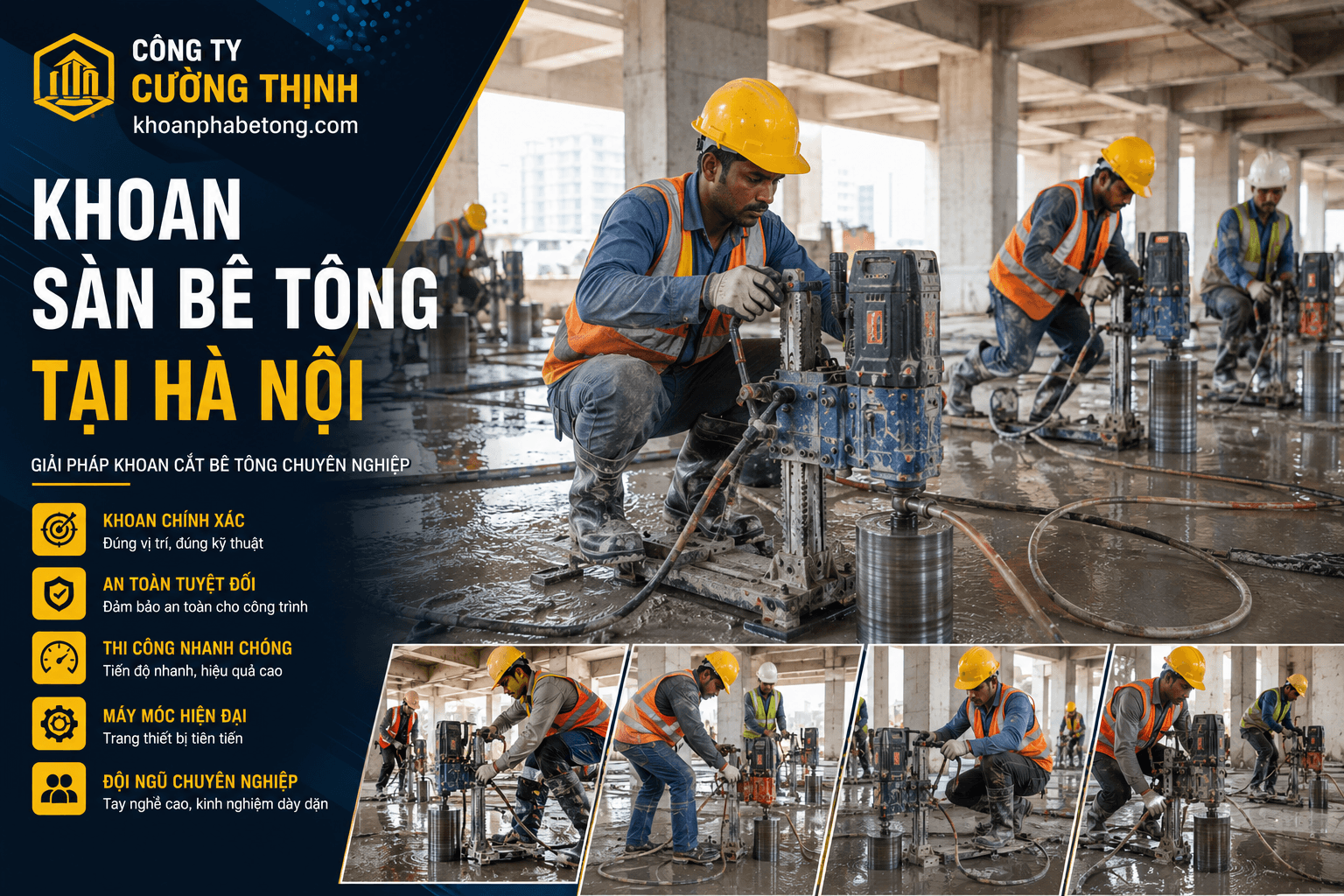 Khoan Sàn Bê Tông Hà Nội Uy Tín