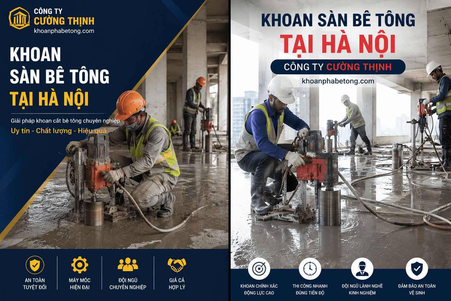 Khoan Sàn Bê Tông Hà Nội