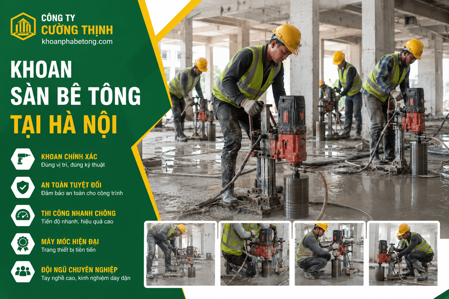 Khoan Sàn Bê Tông Tại Hà Nội