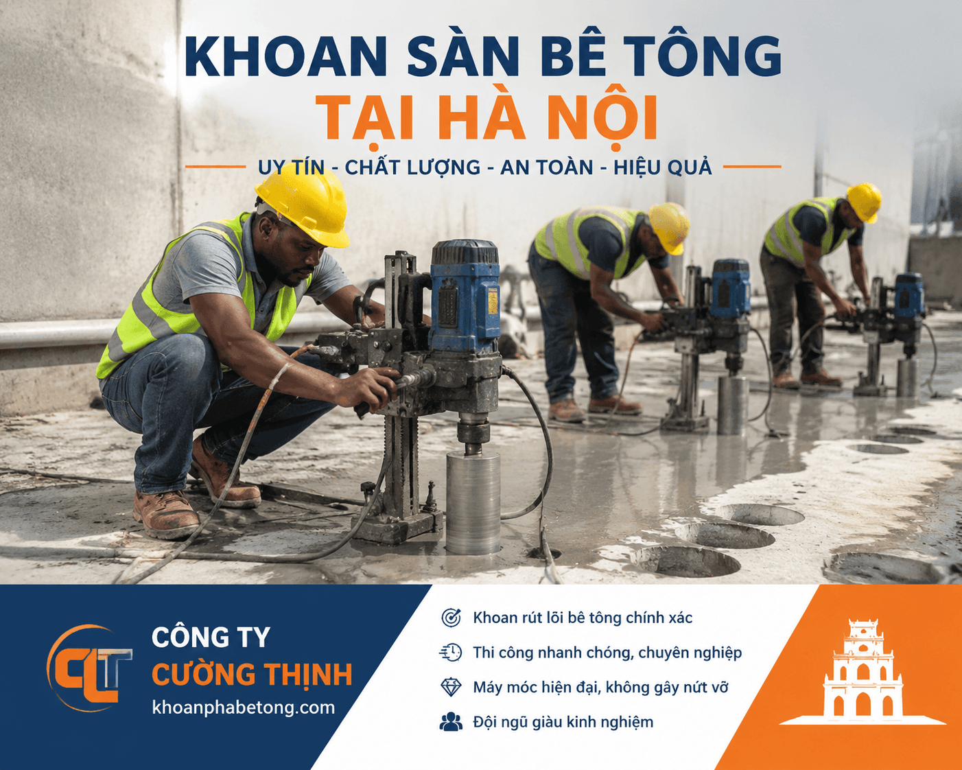 Khoan Sàn Bê Tông ở Hà Nội