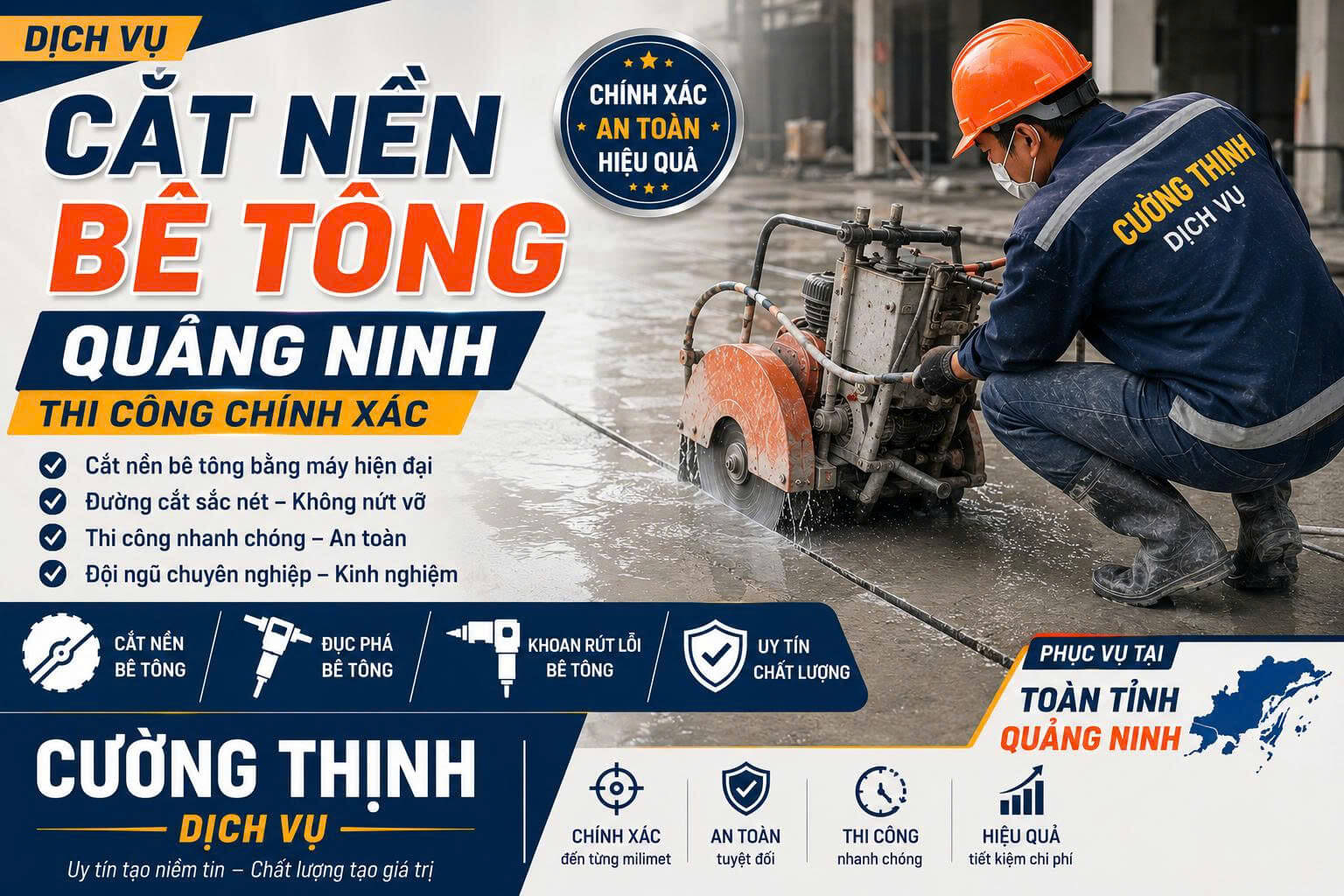 Khoan cắt bê tông Cường Thịnh